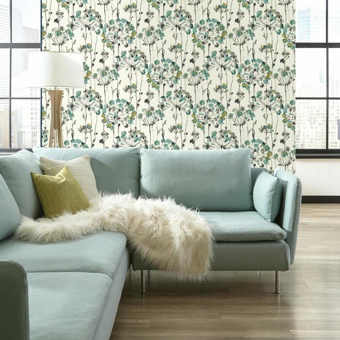 Candice Olson Modern Artisan Second Edition Floral Metallic Wallpaper Double Roll By Candice Olson 